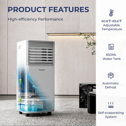 10000 BTU Air Cooler with Fan and Dehumidifier Mode, White Portable Air Conditioners   at Gallery Canada