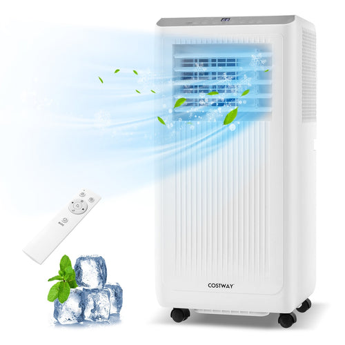 10000 BTU Portable Air Conditioner 3 in 1 AC Unit Fan and Dehumidifier, White