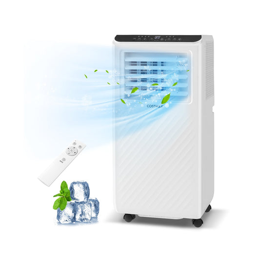 10000 BTU Portable Air Conditioner 3 in 1 Floor AC Unit with Fan and Dehumidifier, White Portable Air Conditioners White  at Gallery Canada