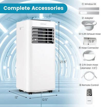 10000 BTU Portable Air Conditioner with Sleep Mode-10000 BTU, White Portable Air Conditioners   at Gallery Canada