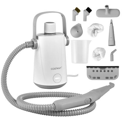 1000W Multifunction Portable Hand-held Steam Cleaner with 10 Accessories, Gray Vacuums & Cleaners   at Gallery Canada