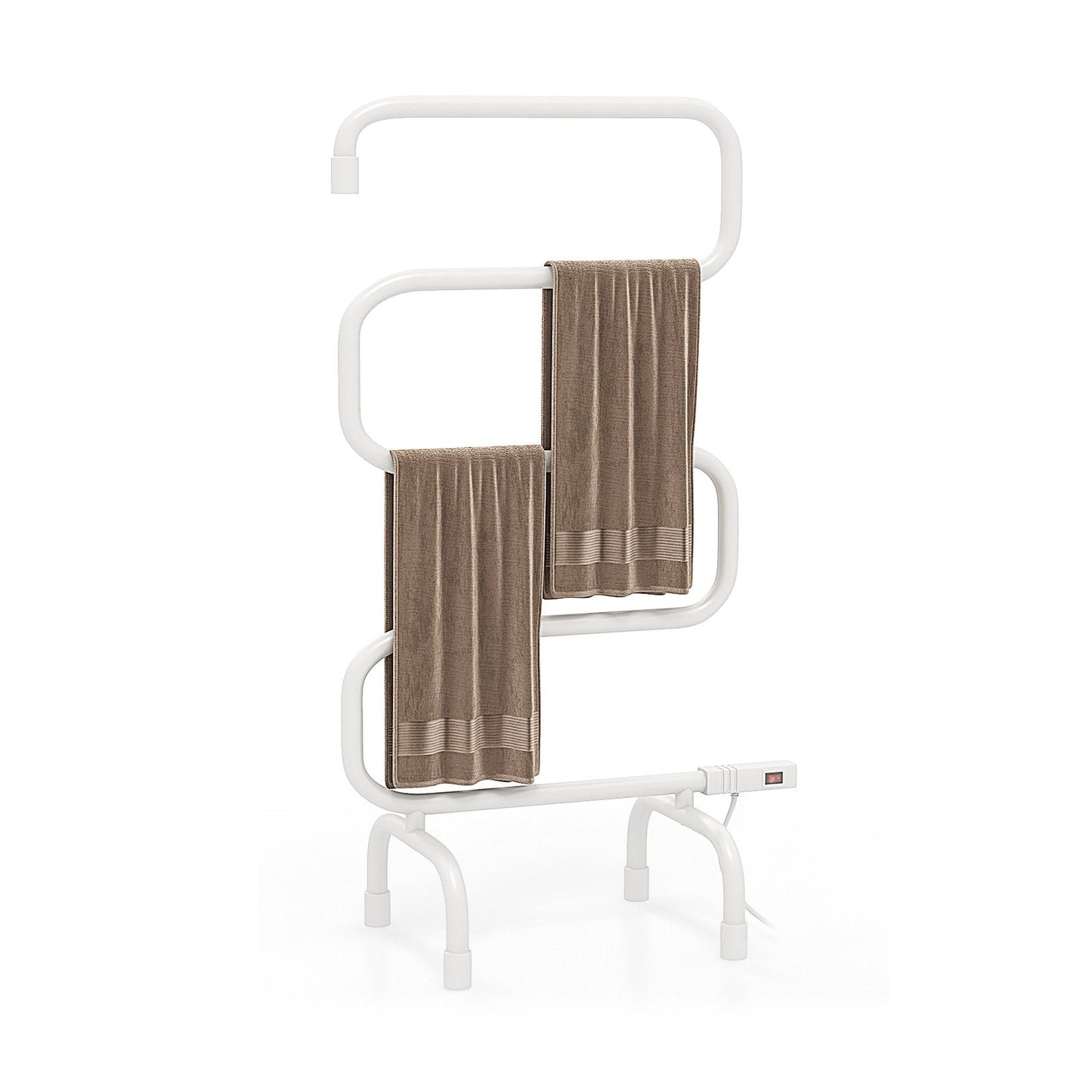 100W Electric Towel Warmer Drying Rack, White Towel Racks   at Gallery Canada