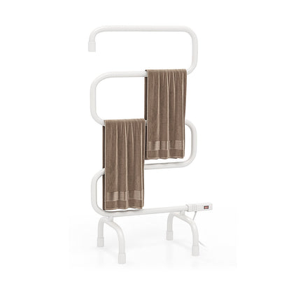 100W Electric Towel Warmer Drying Rack, White Towel Racks   at Gallery Canada