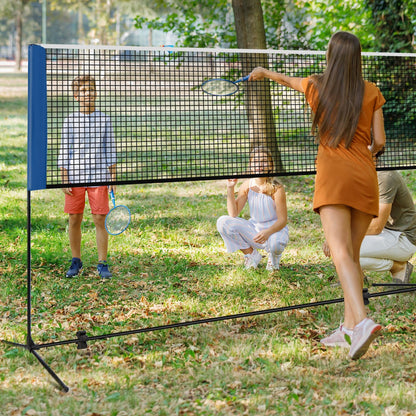 10/14 Feet Adjustable Badminton Net Stand with Portable Carry Bag-10 Feet, Black Sport Equipments   at Gallery Canada