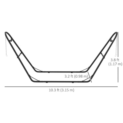 Portable 10.3ft Adjustable Hammock Stand for Various Hammock Styles, Black Hammock Stands   at Gallery Canada