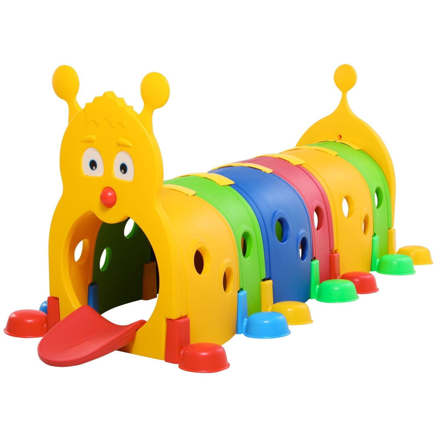 107 Inch Long Kids Play Tunnel Outdoor Indoor Climb-N-Crawl Play Equipment Children's Play Tunnels Multi Colour  at Gallery Canada