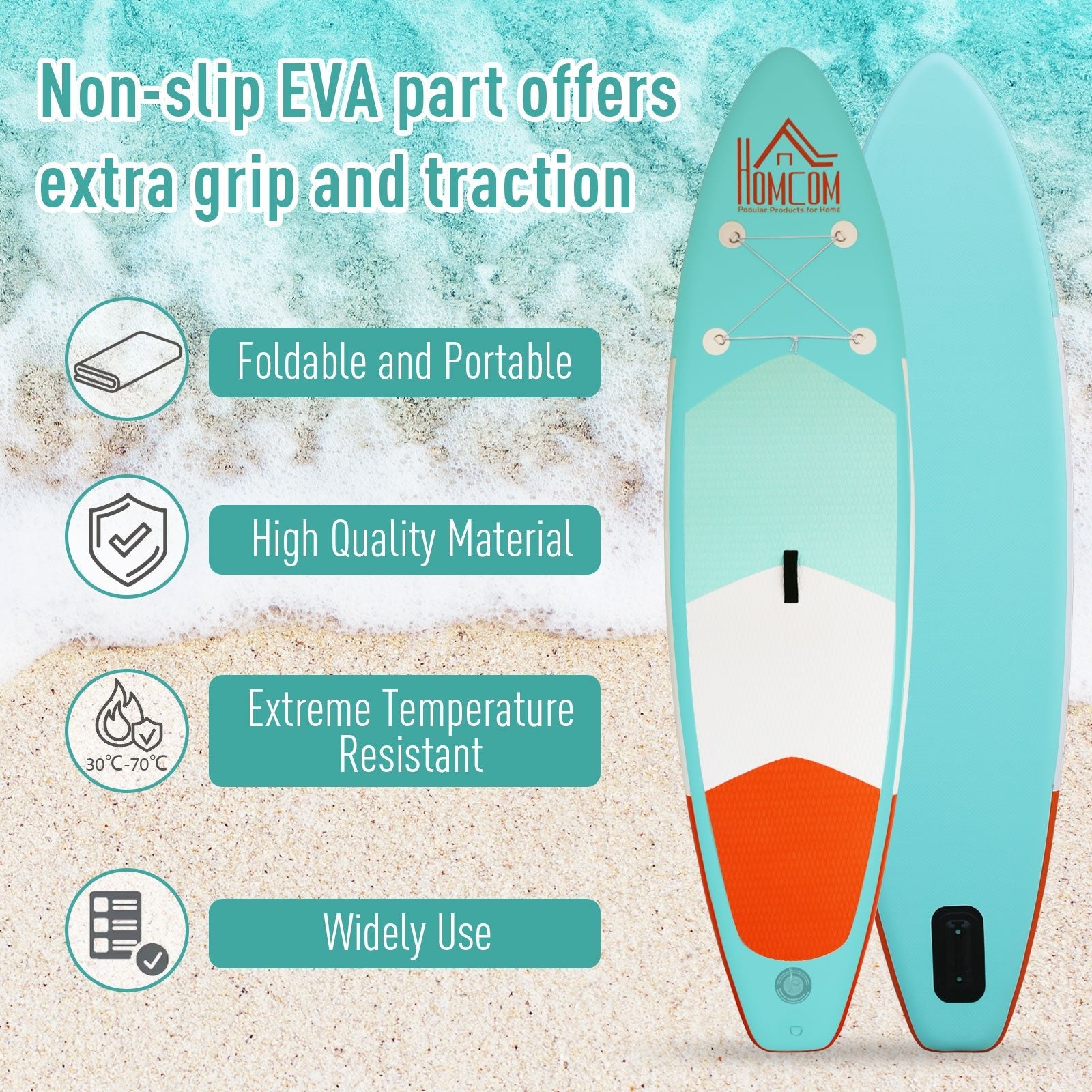 Ultra-Light 20lbs 10FT Inflatable Paddle Board with Accessories, Green Inflatable Paddle Boards   at Gallery Canada