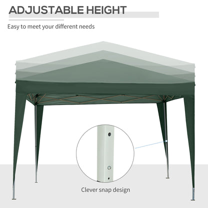 10'x10' Outdoor Pop Up Party Tent Wedding Gazebo Canopy with Carrying Bag (Green) Pop Up Canopies   at Gallery Canada