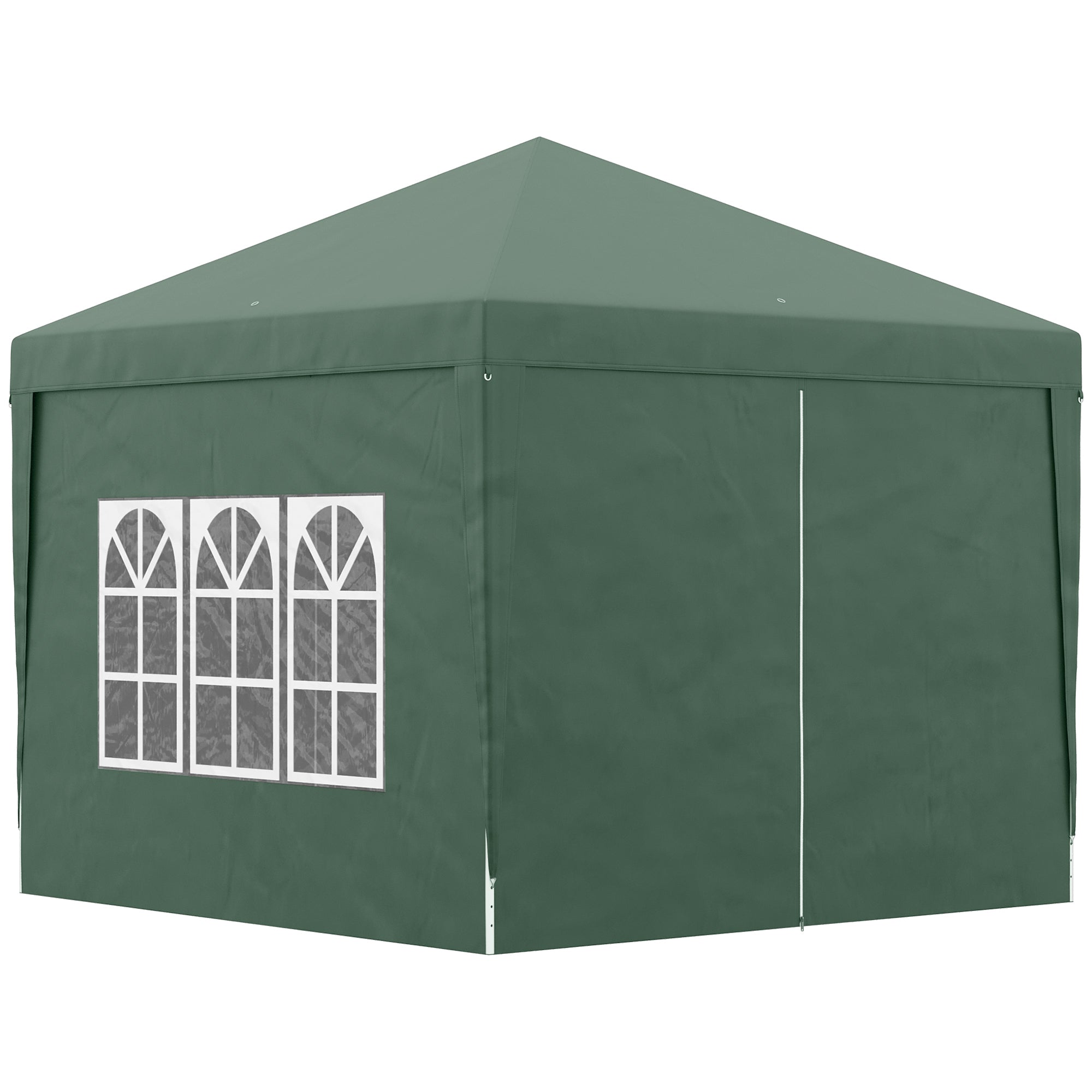 10'x10' Outdoor Pop Up Party Tent Wedding Gazebo Canopy with Carrying Bag (Green) Pop Up Canopies   at Gallery Canada