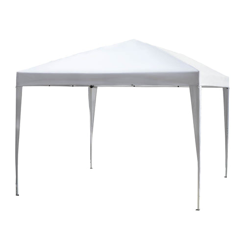 10x10ft Folding Pop Up Tent Outdoor Gazebo Canopy with Carrying Bag, White