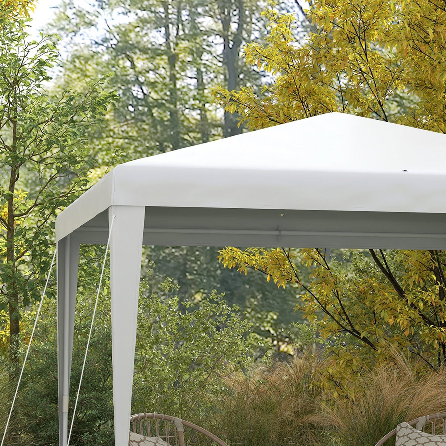 10x10ft Party Tent Portable Gazebo, Folding Garden Canopy Event Shelter Outdoor Sunshade White Canopy Tents   at Gallery Canada