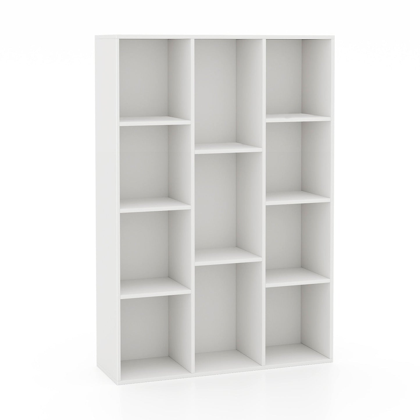 11-Cube Multifunctional Book Storage Organizer Display Cabinet with Anti-tipping Kits, White Bookcases White  at Gallery Canada