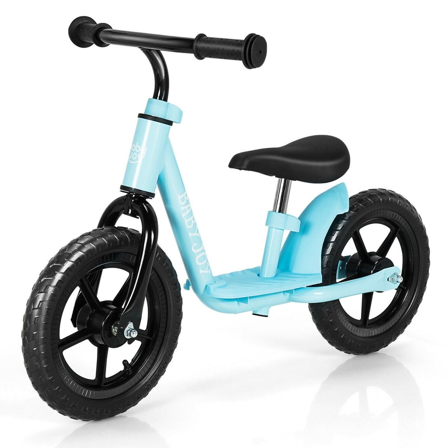 11 Inch Kids No Pedal Balance Training Bike with Footrest, Blue Balance Bikes   at Gallery Canada