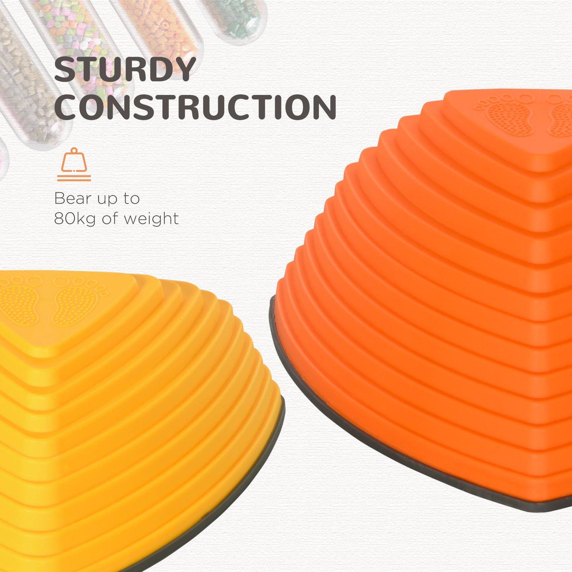 11 PCs Stepping Stones Kids with Non-slip Rubber, Stackable Balance River Stones for Obstacle Course Sensory Play, Outdoor Indoor for 3-8 Years Old Gym Sets & Swings   at Gallery Canada