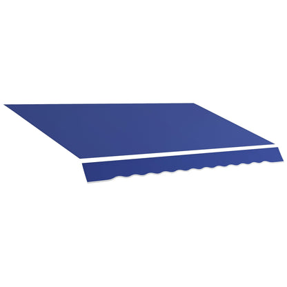 11' x 10' Outdoor Sunshade Canopy Awning Cover, Retractable Awning Fabric Replacement, UV Protection, Navy Blue Awning Fabric Replacement Navy Blue  at Gallery Canada