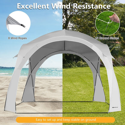 11 x 11 Inch Patio Sun Shade Shelter Canopy Tent Portable UPF 50+ Outdoor Beach, White Tents   at Gallery Canada