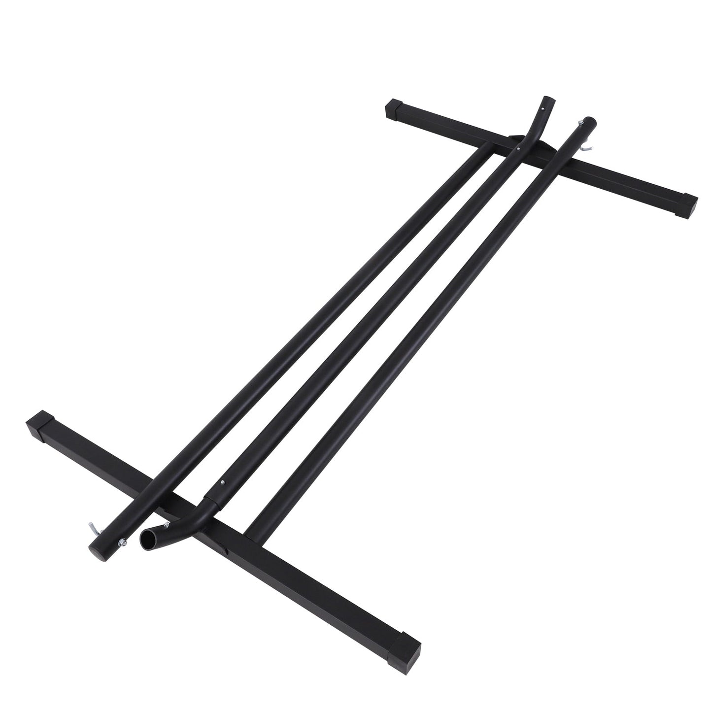 11.8'L Hammock Stand Extra Long Heavy Duty Straight Pole Day Bed Swing Metal Frame Simple Set Up Garden Outdoor Camping Picnic Use Black Hammock Stands   at Gallery Canada