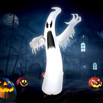 12 Feet Halloween Inflatable Ghost with LED Lights, White Halloween   at Gallery Canada