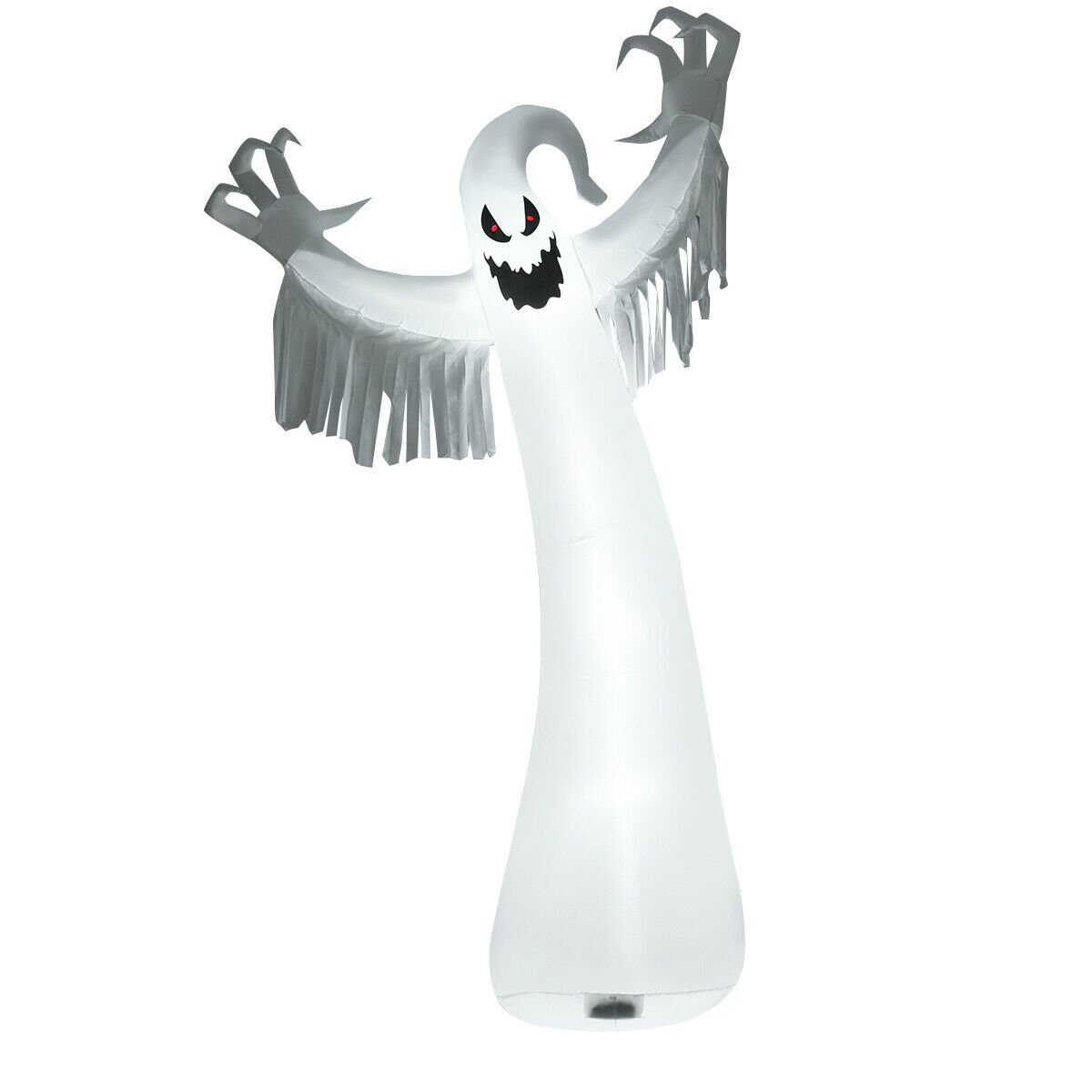 12 Feet Halloween Inflatable Spooky Ghost with Blower and LED Lights, White Halloween   at Gallery Canada