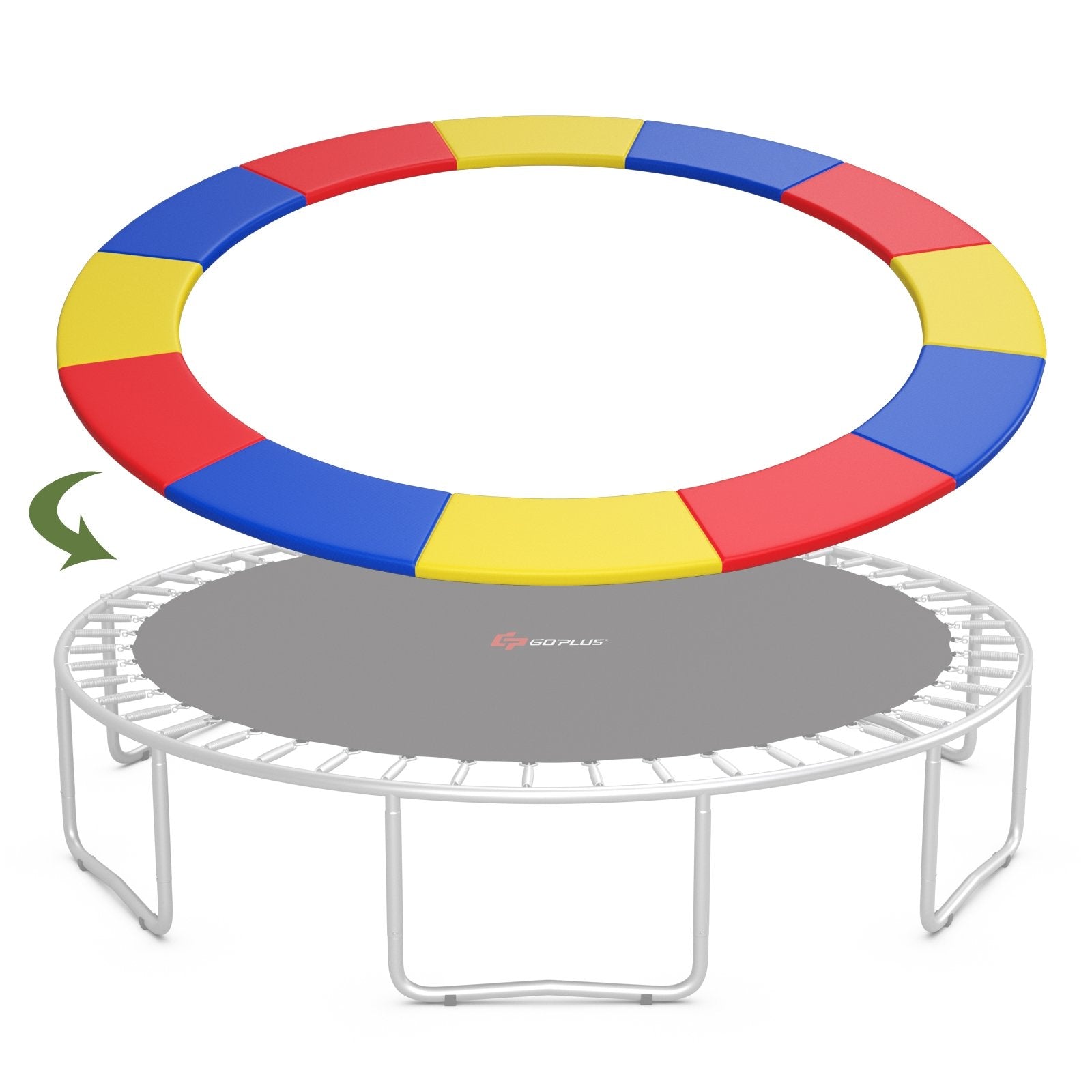 12 Feet Waterproof and Tear-Resistant Universal Trampoline Safety Pad Spring Cover, Multicolor Trampoline Accessories   at Gallery Canada