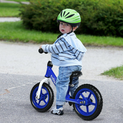 12 Inch Kids Balance No-Pedal Ride Pre Learn Bike with Adjustable Seat, Blue Balance Bikes   at Gallery Canada