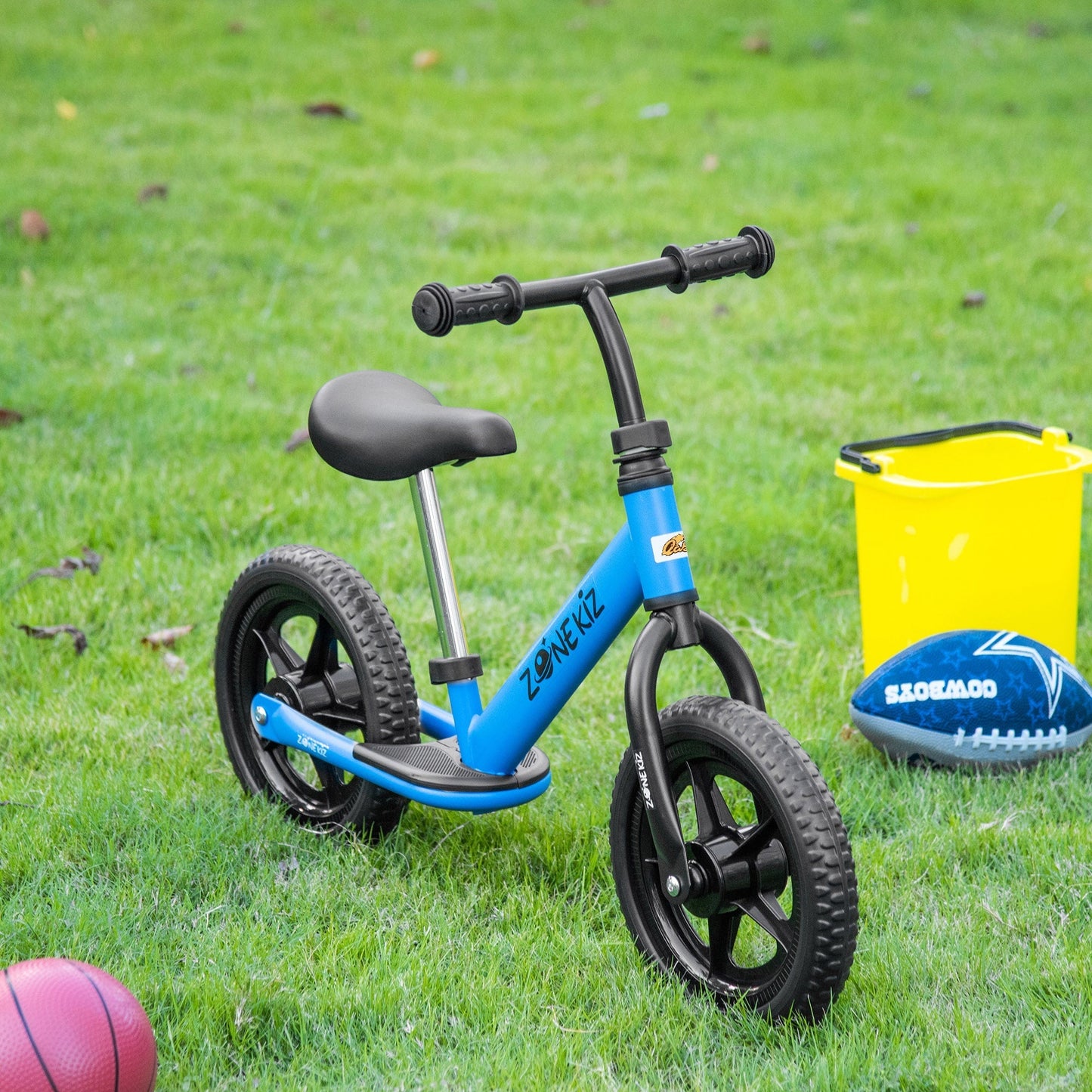 12" Kids Balance Bike No Pedal Bicycle Adjustable Seat and Handlebar Training Toddler Bike 3 - 5 Years Blue Tricycles for Kids   at Gallery Canada