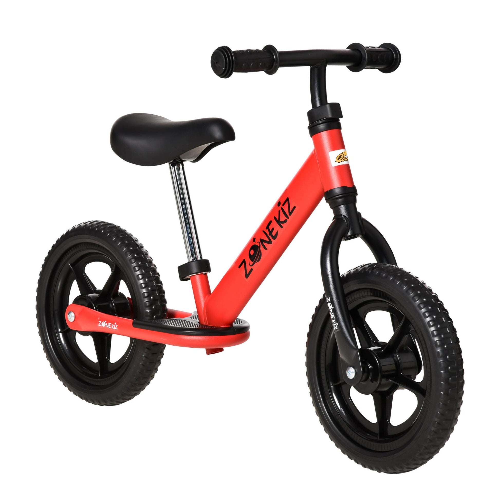 12" Kids Balance Bike No Pedal Bicycle Adjustable Seat and Handlebar Training Toddler Bike 3 - 5 Years Red Tricycles for Kids Red  at Gallery Canada