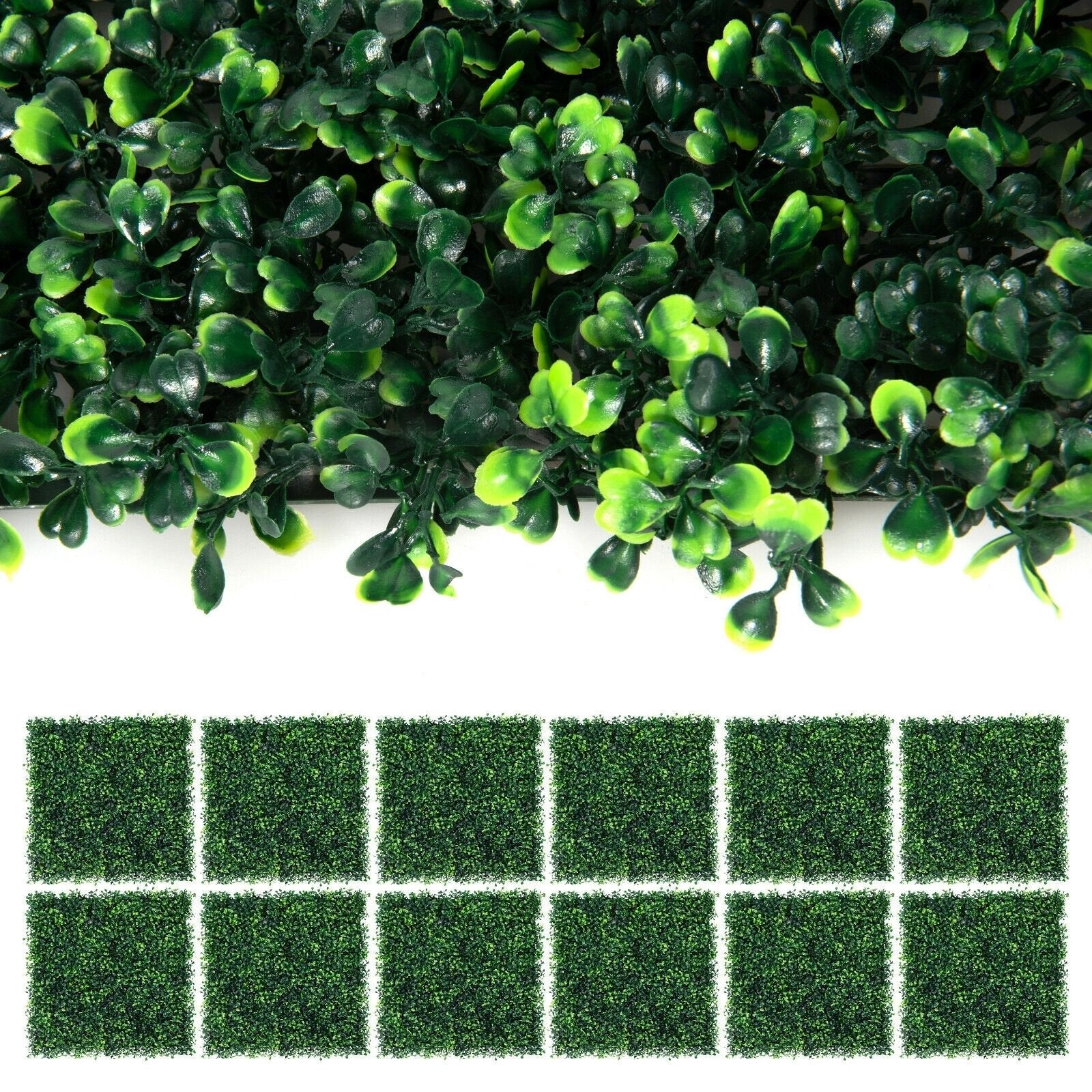 12 Pieces Artificial Boxwood Panels for Wedding Decor Fence Backdrop, Green Decorative Fencing & Flooring   at Gallery Canada