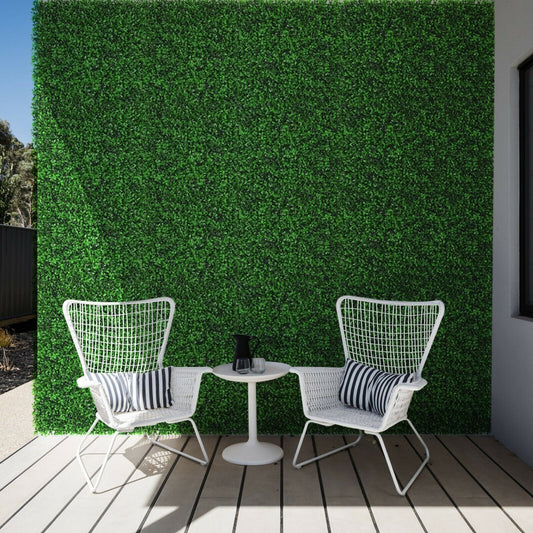 12 Pieces Artificial Peanut Leaf Hedges Panels, Green Decorative Fencing & Flooring   at Gallery Canada