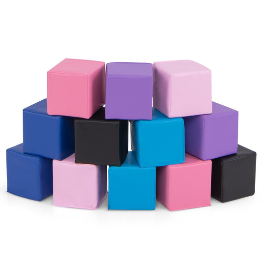 12 Pieces Soft Foam Building Blocks Climbing Foam Cubes Set for Kids, Multicolor Climbers & Slides   at Gallery Canada