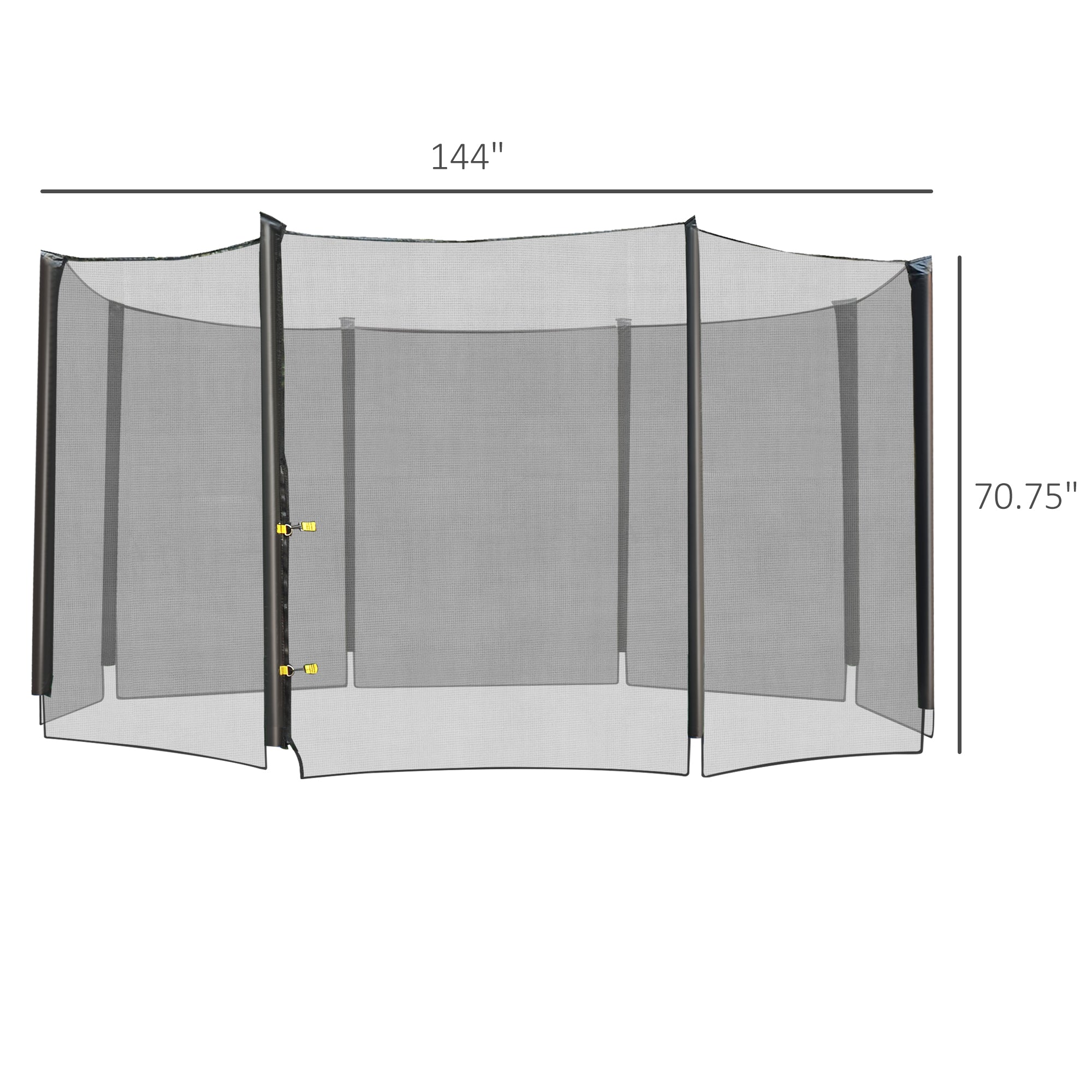 12' Round Trampoline Enclosure Trampolining Bounce Safety Net Fence Replacement Trampolines   at Gallery Canada