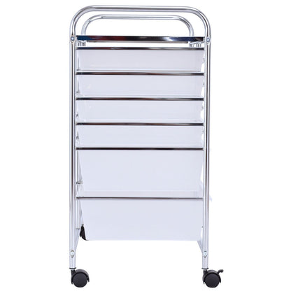 12 Storage Drawer Organizer Bins Rolling Cart, White File Cabinets   at Gallery Canada