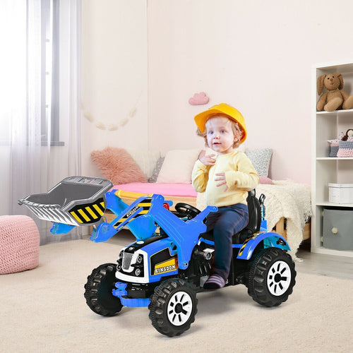 12 V Battery Powered Kids Ride on Dumper Truck, Blue