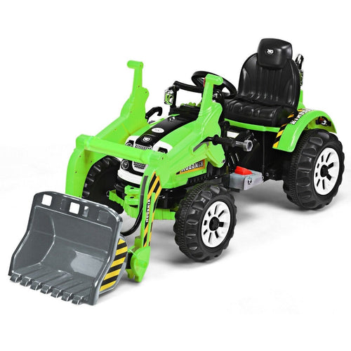 12 V Battery Powered Kids Ride on Dumper Truck, Green