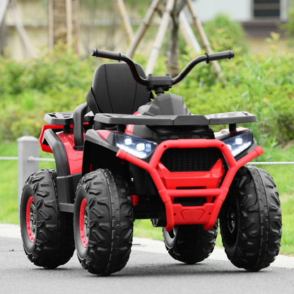 12 V Kids Electric 4-Wheeler ATV Quad with MP3 and LED Lights, Red Powered Ride On Toys   at Gallery Canada