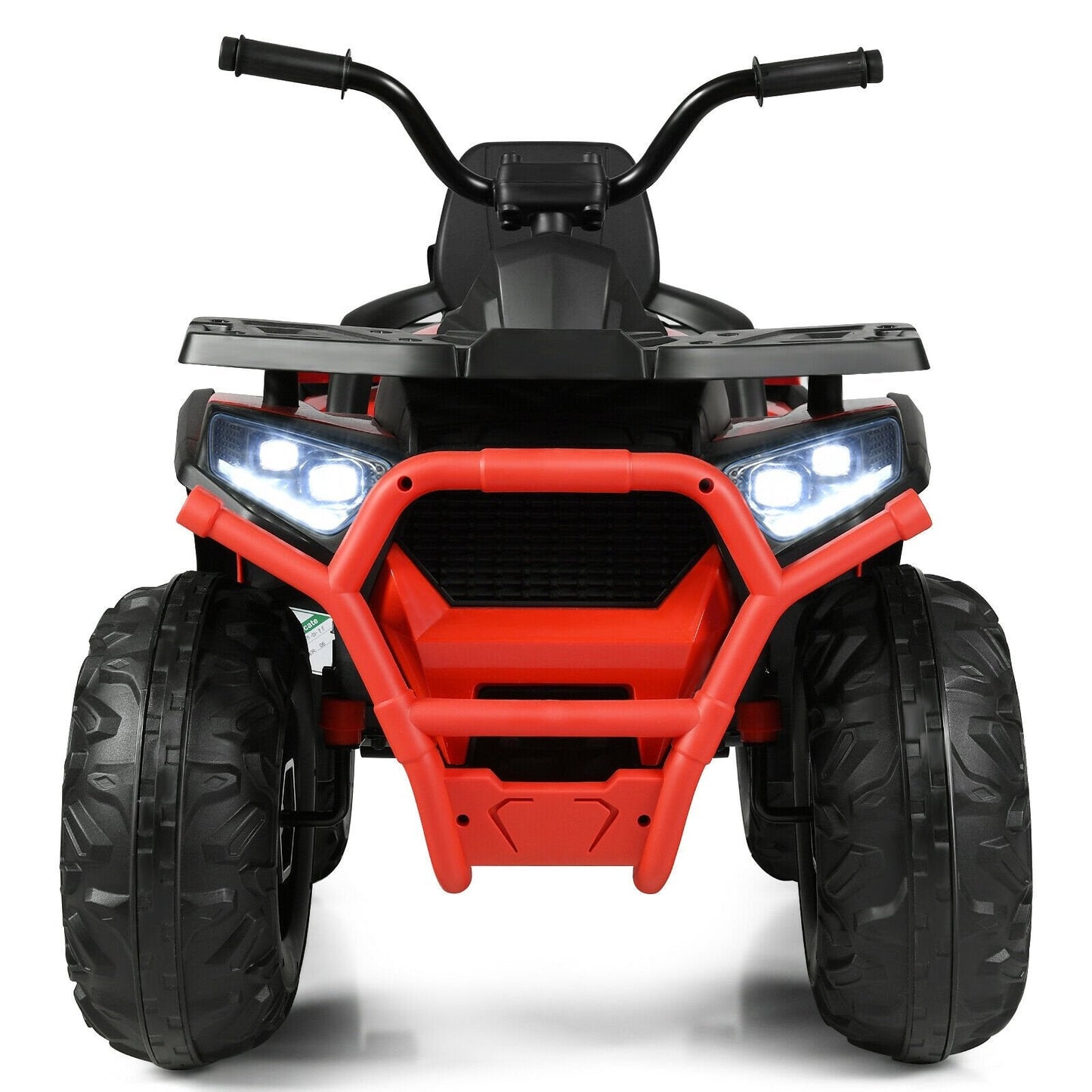 12 V Kids Electric 4-Wheeler ATV Quad with MP3 and LED Lights, Red Powered Ride On Toys   at Gallery Canada