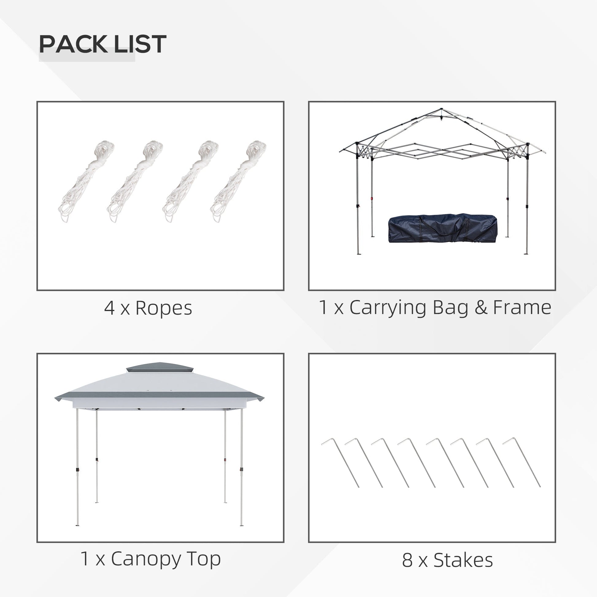 12' x 12' Pop Up Canopy Sun Shade Instant Tent Folding with Mesh Sidewalls, 3-Level Adjustable Height and Storage Bag, Gray Pop Up Canopies   at Gallery Canada