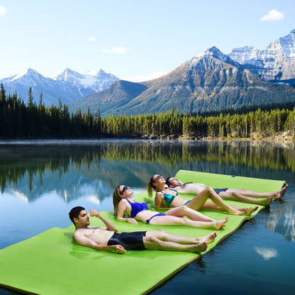 12’ x 6’ 3 Layer Floating Water Pad, Green Swimming   at Gallery Canada