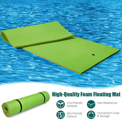 12’ x 6’ 3 Layer Floating Water Pad, Green Swimming   at Gallery Canada