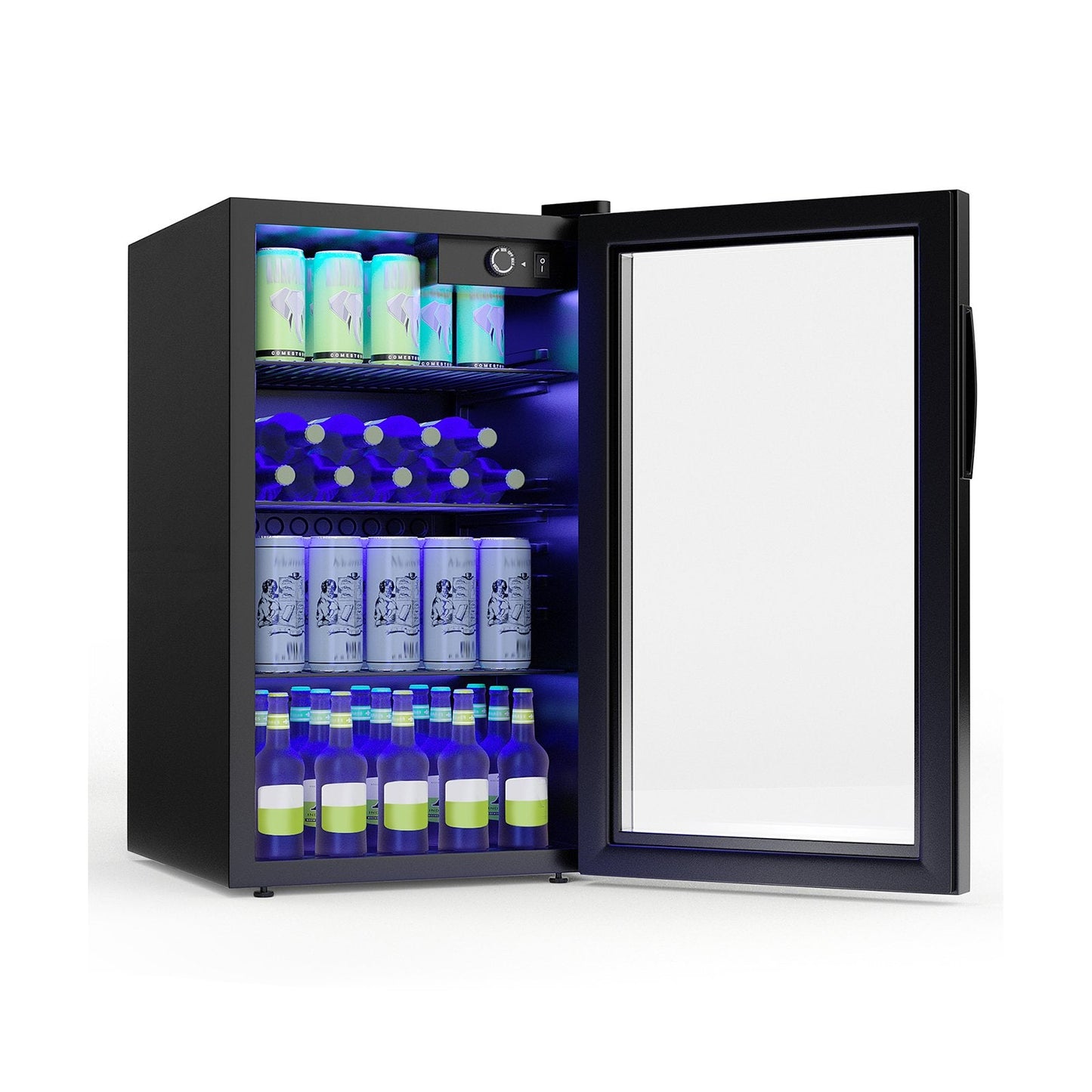 120 Can Beverage Mini Refrigerator with Glass Door Wine & Beverage Coolers   at Gallery Canada