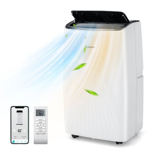 12000 BTU Portable Air Conditioner with Heat and Smart WiFi, White Portable Air Conditioners   at Gallery Canada