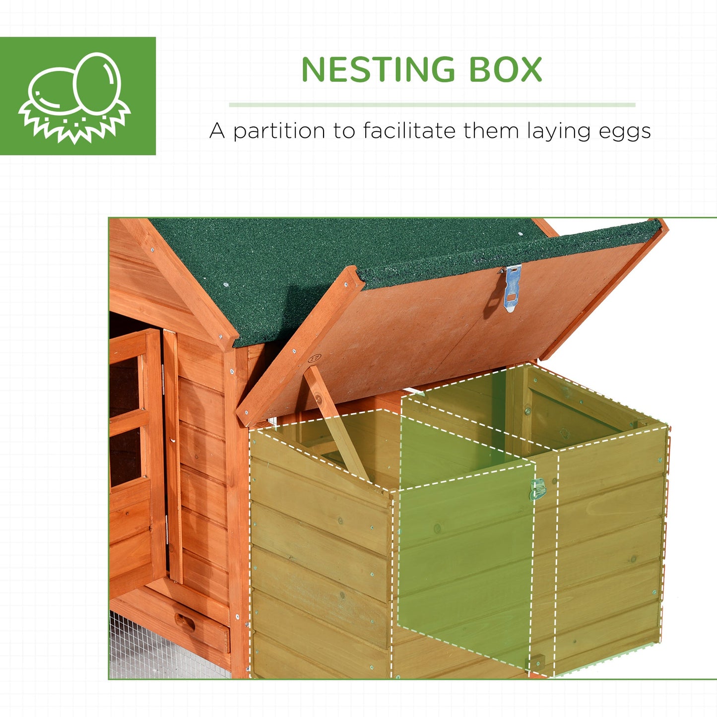 123" Dual Chicken Coop Wooden Large Chicken House Rabbit Hutch Hen Poultry Cage Backyard with Outdoor Ramps and Nesting Boxes Chicken Coops   at Gallery Canada