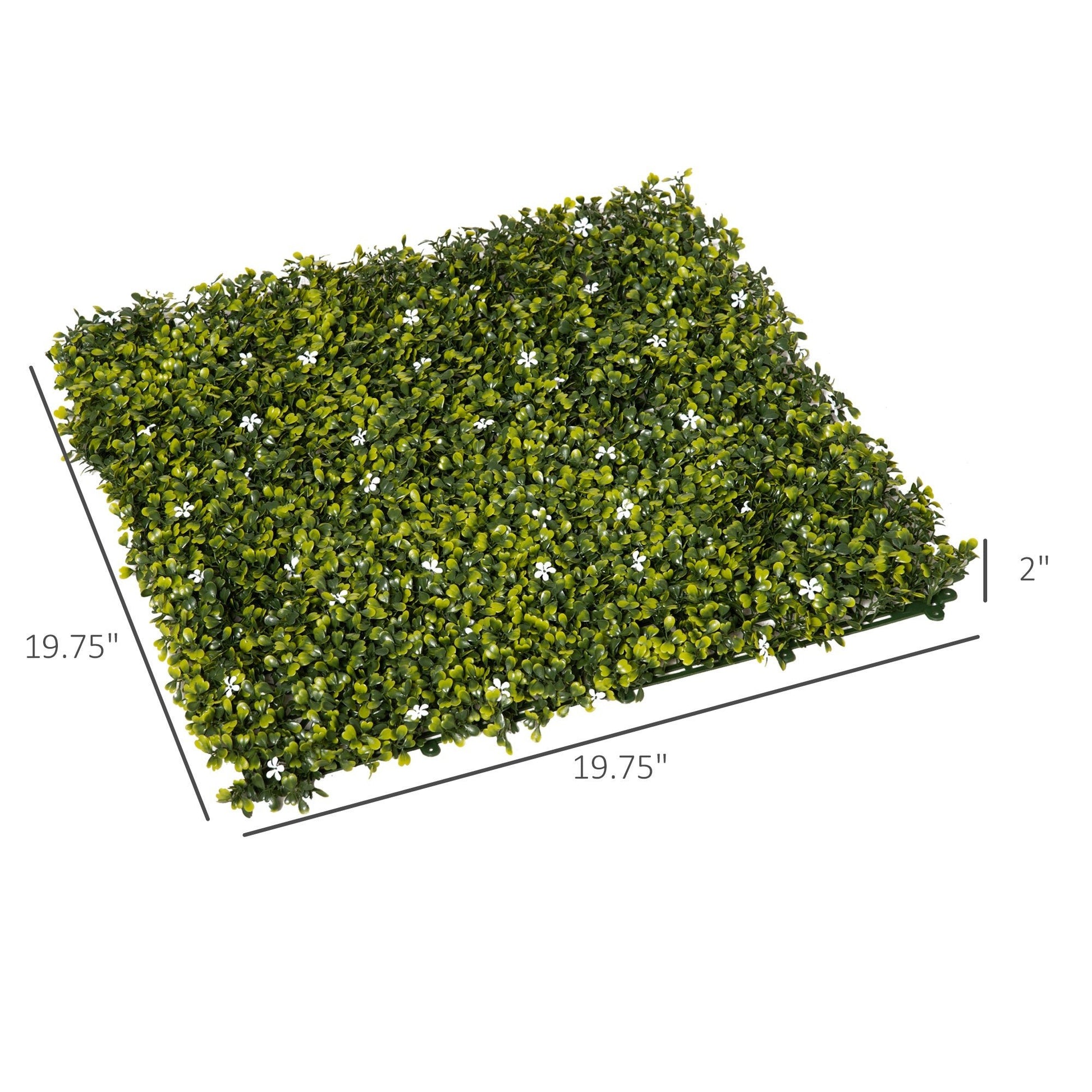 12PCS 20"x20" UV Protected Artificial Boxwood Panels for Privacy Fence, Multi Colour Artificial Wall Grass Multi Colour  at Gallery Canada