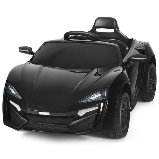 12V 2.4G RC Electric Vehicle with Lights, Black Powered Ride On Toys   at Gallery Canada