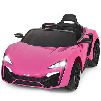 12V 2.4G RC Electric Vehicle with Lights, Pink Powered Ride On Toys   at Gallery Canada