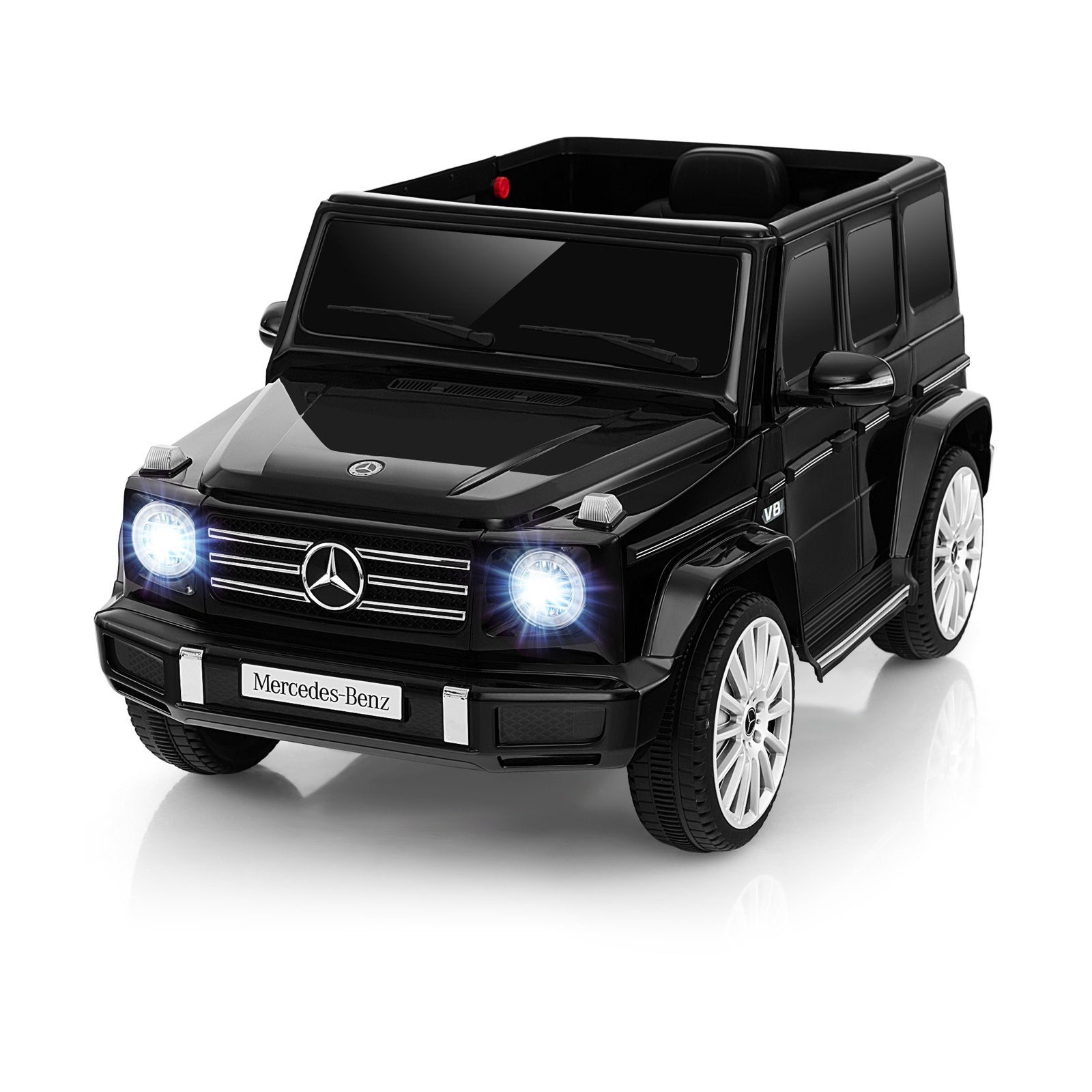 12V Battery Powered Licensed Mercedes-Benz G500 Kids Ride-on Car, Black Powered Ride On Toys   at Gallery Canada