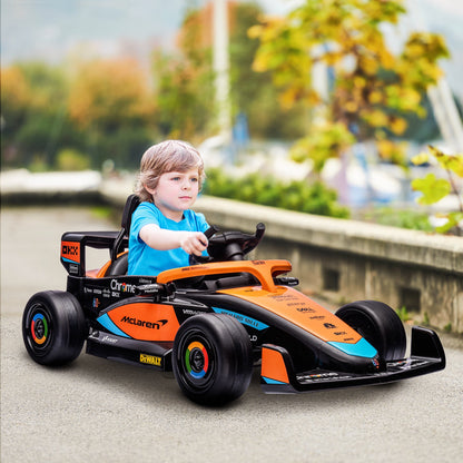 12V Electric Car for Kids with Suspension, Music, MP3, Remote Control for 3-5 Years, Orange Electric Toy Cars   at Gallery Canada