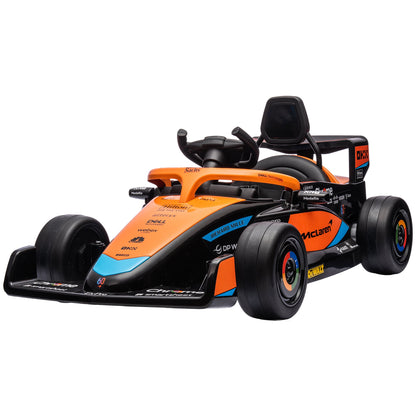 12V Electric Car for Kids with Suspension, Music, MP3, Remote Control for 3-5 Years, Orange Electric Toy Cars   at Gallery Canada