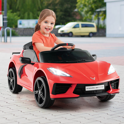 12V Electric Kids Ride On Car Licensed Chevrolet Corvette C8 with Remote Control Ages 3+ Years Old, Red Powered Ride On Toys   at Gallery Canada