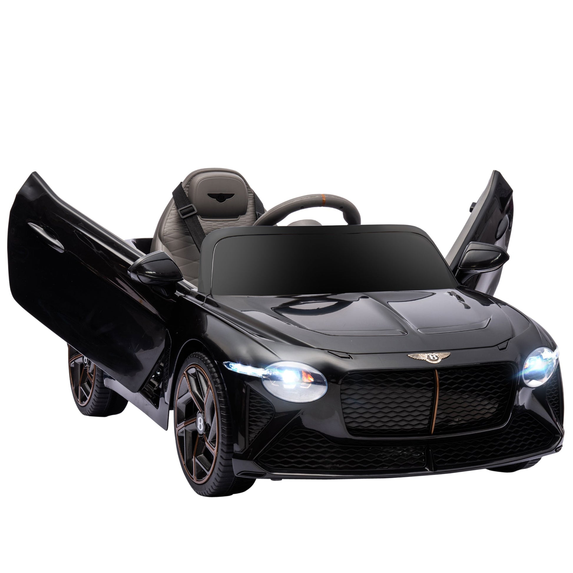 12V Electric Ride on Car with Butterfly Doors, 3.1 MPH Kids Ride-on Toy for Boys and Girls with Remote Control, Suspension System, Horn Honking, Black Electric Toy Cars Multi Colour  at Gallery Canada